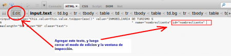 Agregar texto HTML